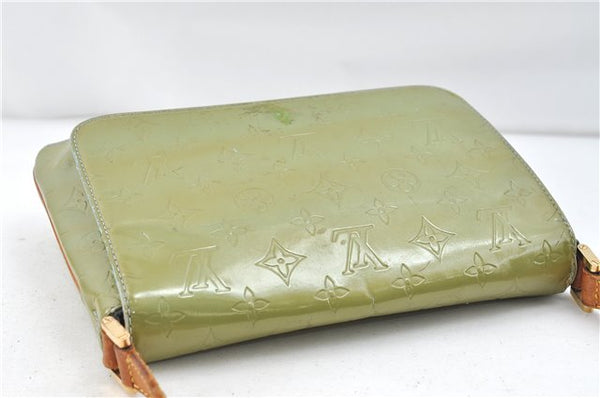 Auth Louis Vuitton Vernis Thompson Street Shoulder Bag Green M91009 LV 4192D