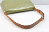 Auth Louis Vuitton Vernis Thompson Street Shoulder Bag Green M91009 LV 4192D