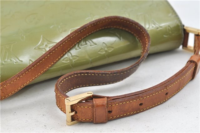 Auth Louis Vuitton Vernis Thompson Street Shoulder Bag Green M91009 LV 4192D