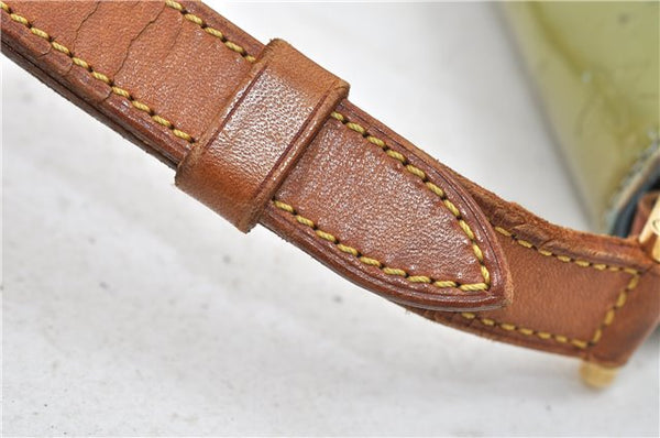 Auth Louis Vuitton Vernis Thompson Street Shoulder Bag Green M91009 LV 4192D