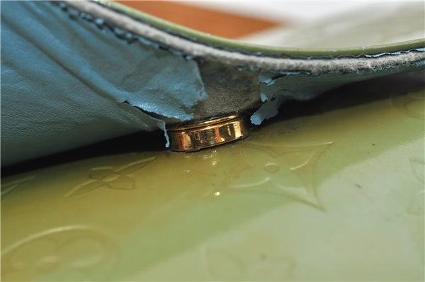 Auth Louis Vuitton Vernis Thompson Street Shoulder Bag Green M91009 LV 4192D