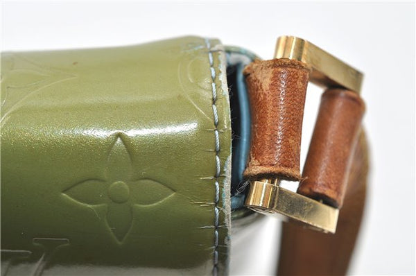 Auth Louis Vuitton Vernis Thompson Street Shoulder Bag Green M91009 LV 4192D