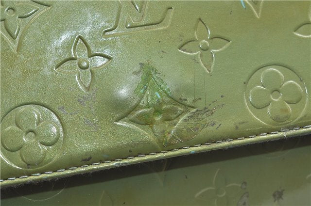 Auth Louis Vuitton Vernis Thompson Street Shoulder Bag Green M91009 LV 4192D