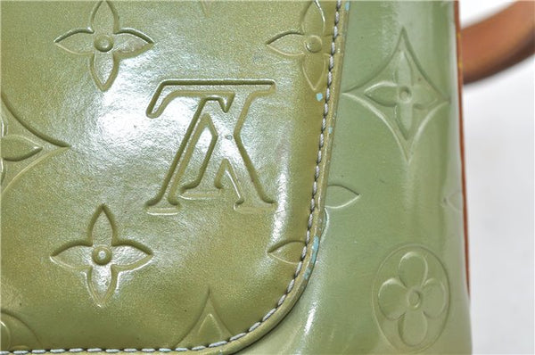 Auth Louis Vuitton Vernis Thompson Street Shoulder Bag Green M91009 LV 4192D