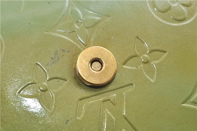 Auth Louis Vuitton Vernis Thompson Street Shoulder Bag Green M91009 LV 4192D