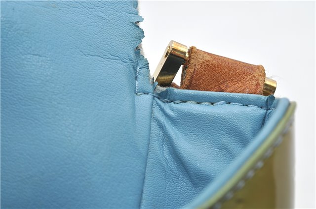 Auth Louis Vuitton Vernis Thompson Street Shoulder Bag Green M91009 LV 4192D