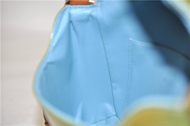 Auth Louis Vuitton Vernis Thompson Street Shoulder Bag Green M91009 LV 4192D