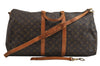Authentic Louis Vuitton Monogram Keepall Bandouliere 55 M41414 Boston Bag 4192I