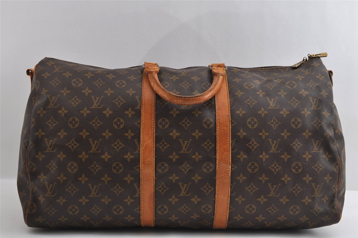 Authentic Louis Vuitton Monogram Keepall Bandouliere 55 M41414 Boston Bag 4192I