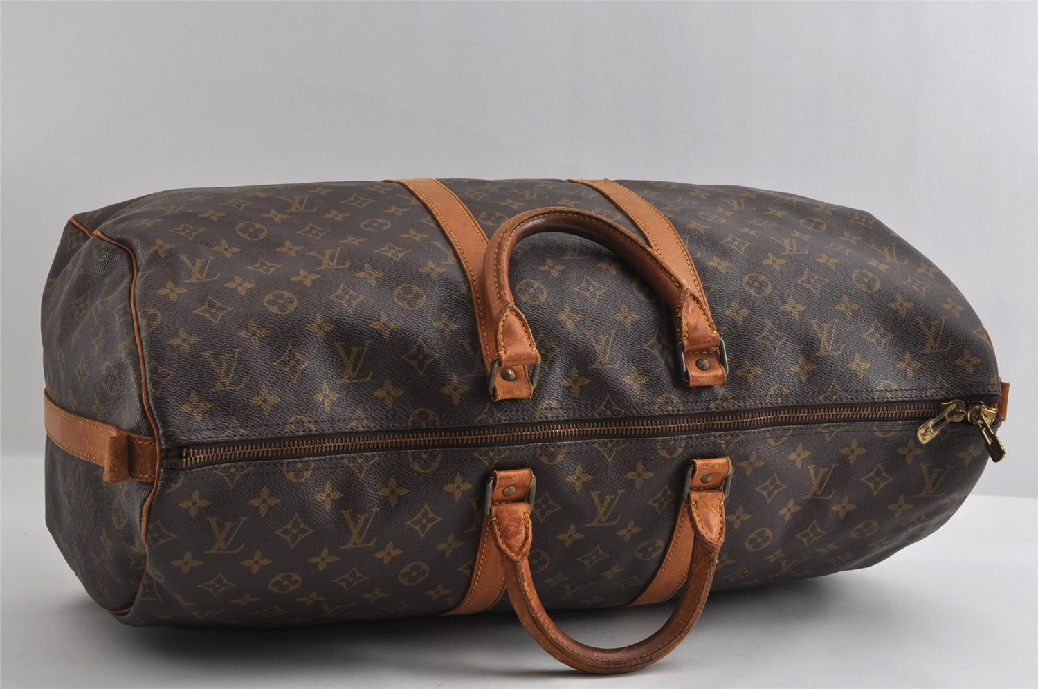 Authentic Louis Vuitton Monogram Keepall Bandouliere 55 M41414 Boston Bag 4192I