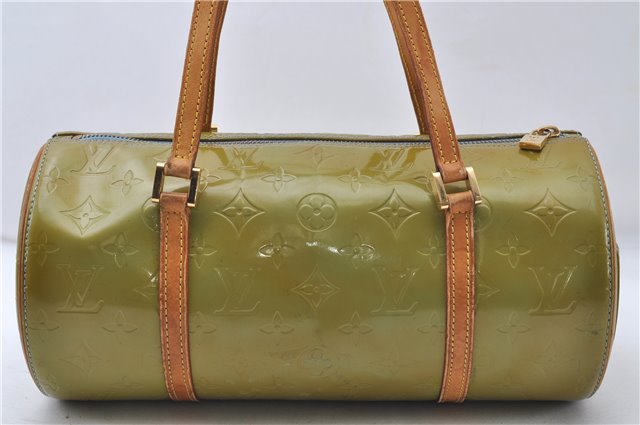 Authentic Louis Vuitton Vernis Bedford Hand Bag Light Green M91007 LV 4193D