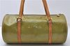 Authentic Louis Vuitton Vernis Bedford Hand Bag Light Green M91007 LV 4193D