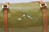 Authentic Louis Vuitton Vernis Bedford Hand Bag Light Green M91007 LV 4193D