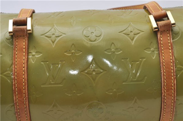 Authentic Louis Vuitton Vernis Bedford Hand Bag Light Green M91007 LV 4193D