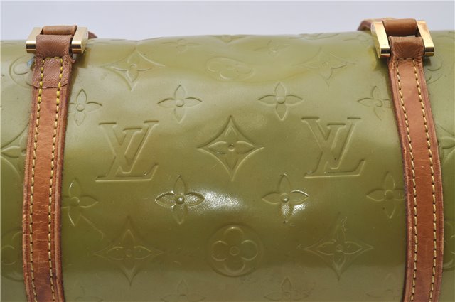 Authentic Louis Vuitton Vernis Bedford Hand Bag Light Green M91007 LV 4193D