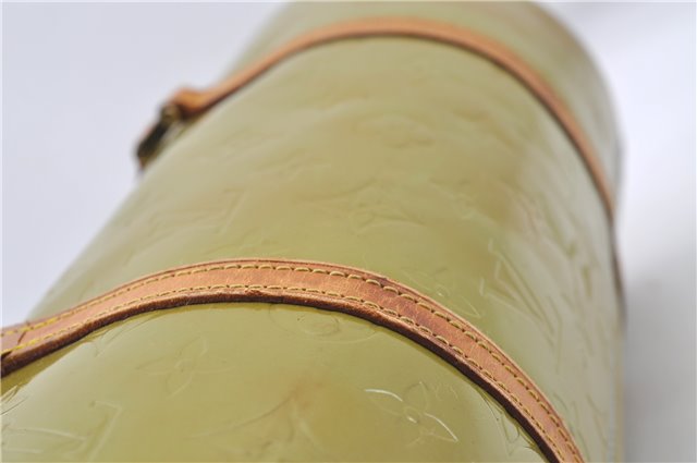 Authentic Louis Vuitton Vernis Bedford Hand Bag Light Green M91007 LV 4193D