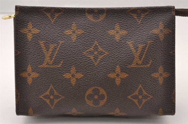 Authentic Louis Vuitton Monogram Poche Toilette 15 M47546 Cosmetics Pouch 4193I