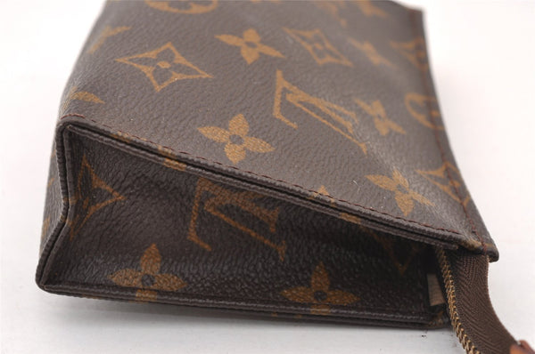 Authentic Louis Vuitton Monogram Poche Toilette 15 M47546 Cosmetics Pouch 4193I
