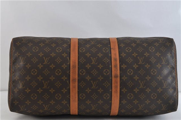 Authentic LOUIS VUITTON Monogram Keepall 55 Boston Bag M41424 LV 4194C