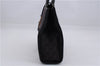 Authentic GUCCI Jackie Hand Bag GG Canvas Leather 0021065 Black Navy 4194E
