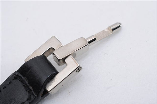 Authentic GUCCI Jackie Hand Bag GG Canvas Leather 0021065 Black Navy 4194E