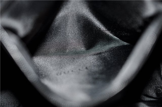 Authentic GUCCI Jackie Hand Bag GG Canvas Leather 0021065 Black Navy 4194E