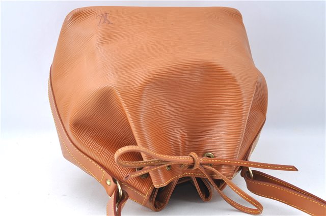 Authentic Louis Vuitton Epi Petit Noe Shoulder Bag Brown M44108 LV 4196D