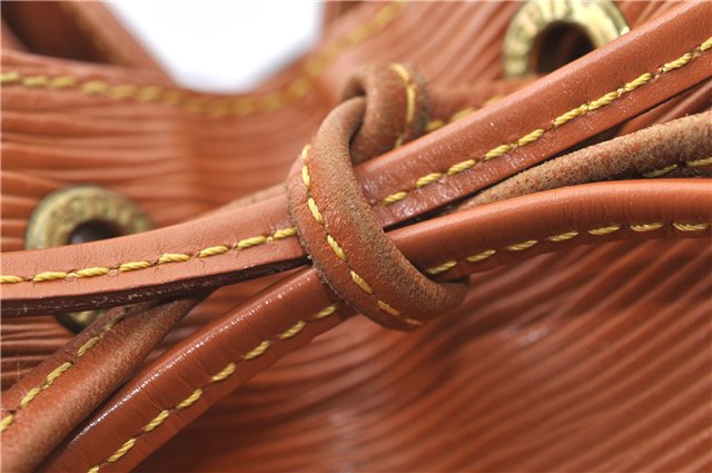 Authentic Louis Vuitton Epi Petit Noe Shoulder Bag Brown M44108 LV 4196D