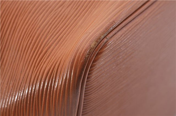 Authentic Louis Vuitton Epi Petit Noe Shoulder Bag Brown M44108 LV 4196D