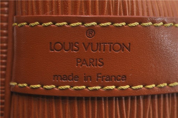 Authentic Louis Vuitton Epi Petit Noe Shoulder Bag Brown M44108 LV 4196D