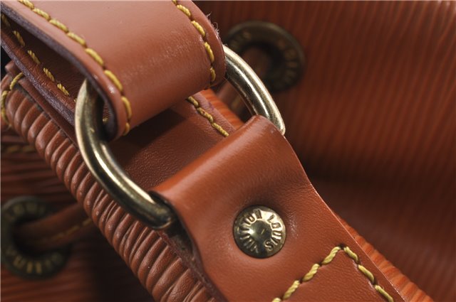 Authentic Louis Vuitton Epi Petit Noe Shoulder Bag Brown M44108 LV 4196D