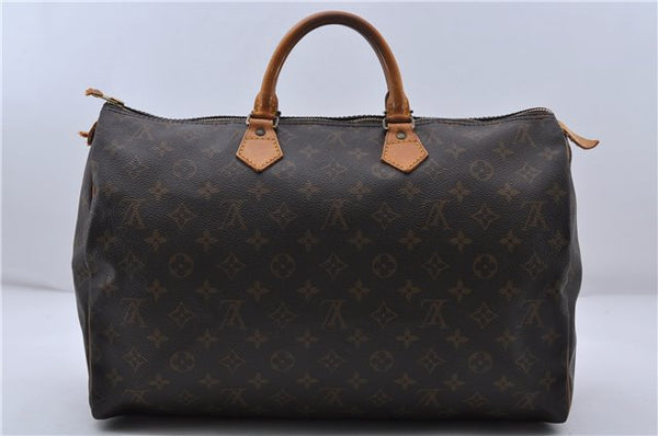 Authentic LOUIS VUITTON Monogram Speedy 40 Hand Bag M41522 LV 4197C