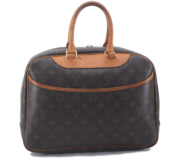 Authentic Louis Vuitton Monogram Deauville Hand Bag M47270 LV 4197D