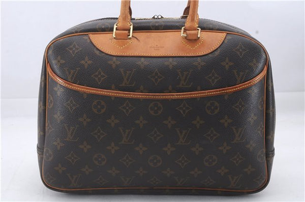 Authentic Louis Vuitton Monogram Deauville Hand Bag M47270 LV 4197D