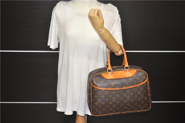Authentic Louis Vuitton Monogram Deauville Hand Bag M47270 LV 4197D