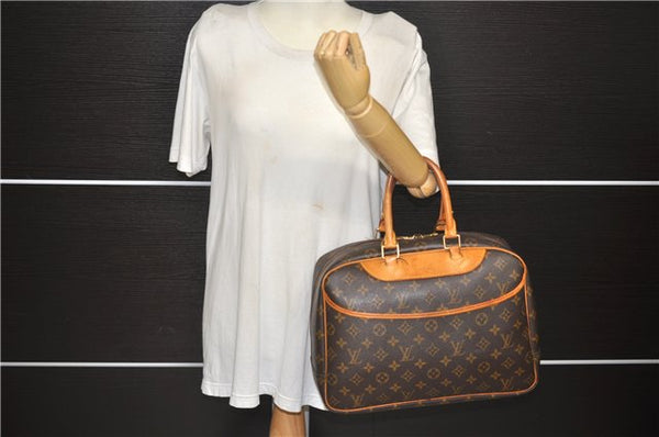 Authentic Louis Vuitton Monogram Deauville Hand Bag M47270 LV 4197D
