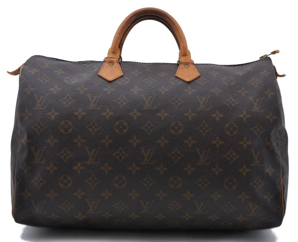 Authentic LOUIS VUITTON Monogram Speedy 40 Hand Bag M41522 LV 4197C