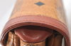 Authentic MCM Visetos Leather Vintage Shoulder Bag Purse Brown Junk 4198I