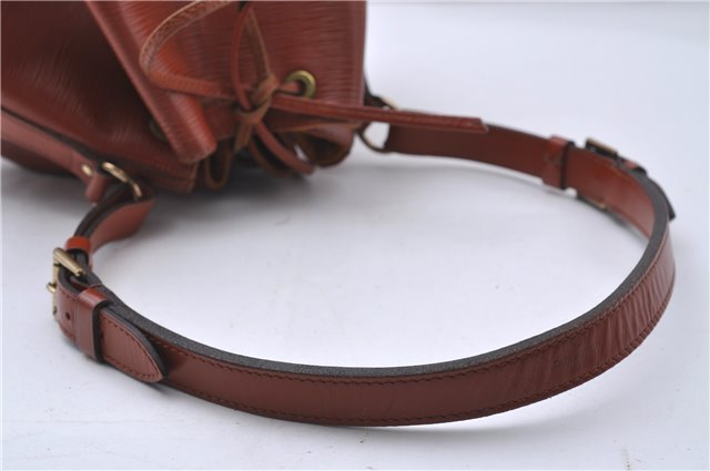 Authentic Louis Vuitton Epi Petit Noe Shoulder Bag Brown M44108 LV 4201D