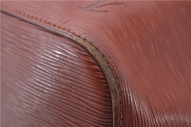 Authentic Louis Vuitton Epi Petit Noe Shoulder Bag Brown M44108 LV 4201D