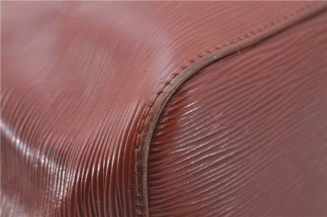 Authentic Louis Vuitton Epi Petit Noe Shoulder Bag Brown M44108 LV 4201D