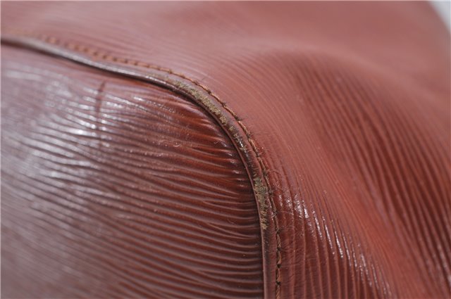 Authentic Louis Vuitton Epi Petit Noe Shoulder Bag Brown M44108 LV 4201D