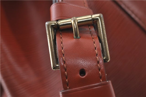 Authentic Louis Vuitton Epi Petit Noe Shoulder Bag Brown M44108 LV 4201D