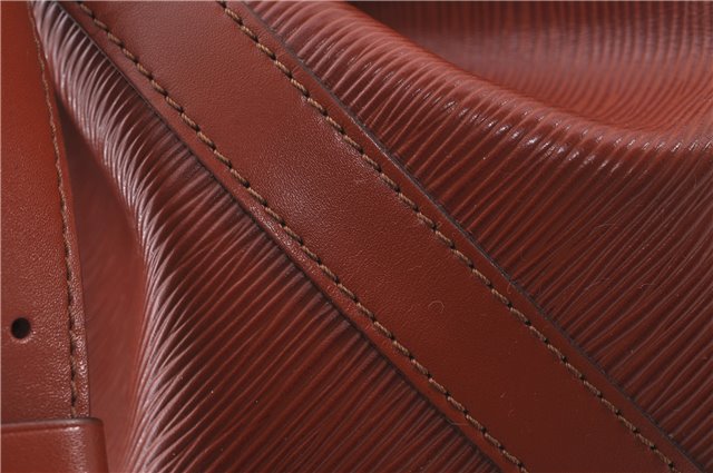 Authentic Louis Vuitton Epi Petit Noe Shoulder Bag Brown M44108 LV 4201D