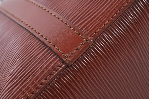 Authentic Louis Vuitton Epi Petit Noe Shoulder Bag Brown M44108 LV 4201D