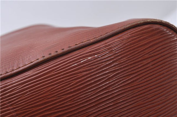 Authentic Louis Vuitton Epi Petit Noe Shoulder Bag Brown M44108 LV 4201D