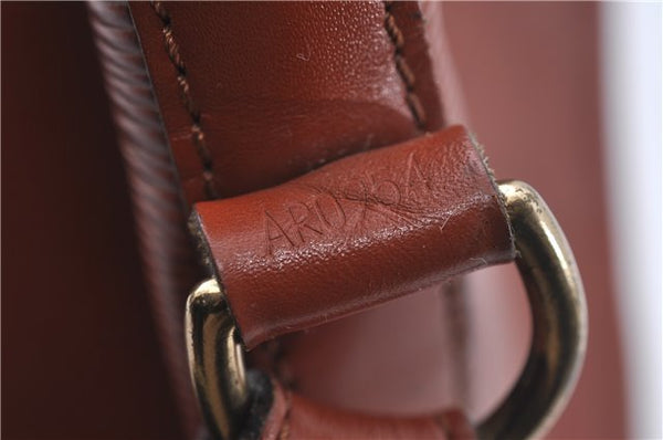 Authentic Louis Vuitton Epi Petit Noe Shoulder Bag Brown M44108 LV 4201D