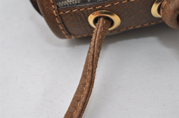 Authentic GUCCI GG Plus Shoulder Cross Body Bag Purse PVC Leather Brown 4202I