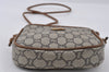 Authentic GUCCI GG Plus Shoulder Cross Body Bag Purse PVC Leather Brown 4202I