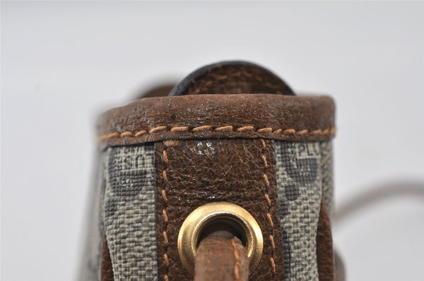 Authentic GUCCI GG Plus Shoulder Cross Body Bag Purse PVC Leather Brown 4202I